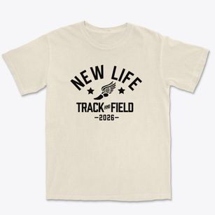 New Life Christian School Track and Field Premium Heavyweight T-shirt