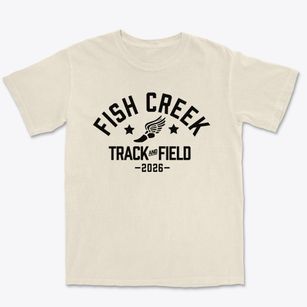 Fish Creek School Track and Field Premium Heavyweight T-shirt