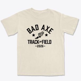 Bad Axe High School Track and Field Premium Heavyweight T-shirt
