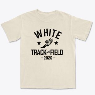 White Early Childhood Center Track and Field Premium Heavyweight T-shirt