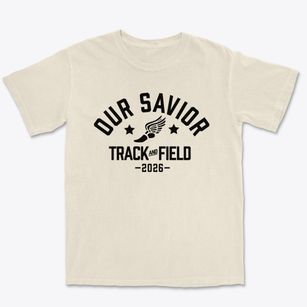 Our Savior Lutheran School Track and Field Premium Heavyweight T-shirt