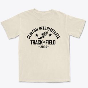 Clinton Intermediate School Track and Field Premium Heavyweight T-shirt