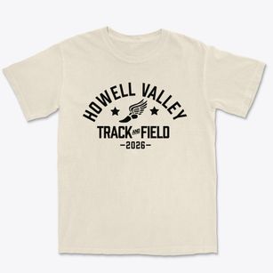 Howell Valley Elementary School Track and Field Premium Heavyweight T-shirt