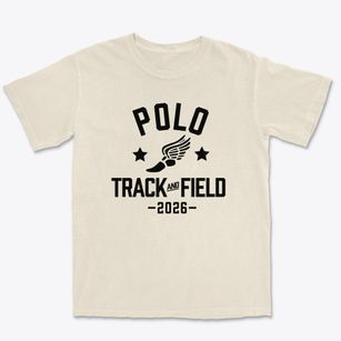 Polo High School Track and Field Premium Heavyweight T-shirt