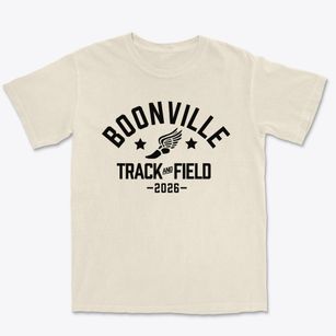 Boonville High School Track and Field Premium Heavyweight T-shirt