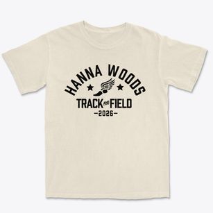 Hanna Woods Elementary School Track and Field Premium Heavyweight T-shirt