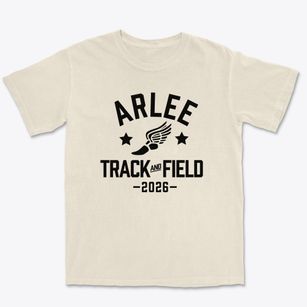 Arlee High School Track and Field Premium Heavyweight T-shirt