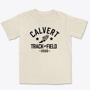 Calvert Elementary School Track and Field Premium Heavyweight T-shirt