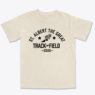 Saint Albert The Great School Track and Field Premium Heavyweight T-shirt