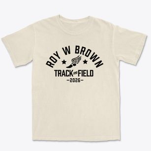 Roy W Brown Middle School Track and Field Premium Heavyweight T-shirt