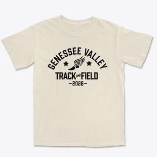 Genessee Valley Christian School Track and Field Premium Heavyweight T-shirt