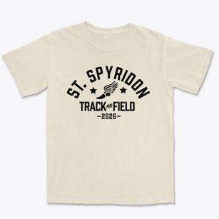 Saint Spyridon Greek Parochial School Track and Field Premium Heavyweight T-shirt