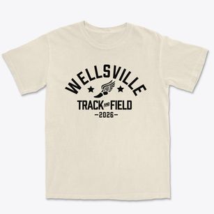Wellsville Elementary School Track and Field Premium Heavyweight T-shirt