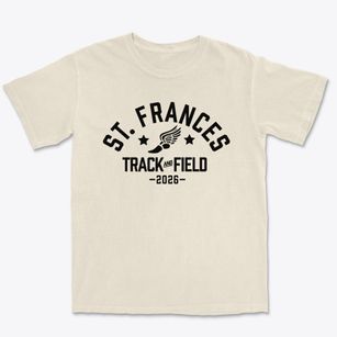 Saint Frances Cabrini School Track and Field Premium Heavyweight T-shirt