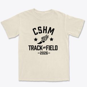Cantwell Sacred Heart Of Mary Track and Field Premium Heavyweight T-shirt