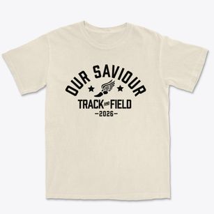 Our Saviour Lutheran School Track and Field Premium Heavyweight T-shirt