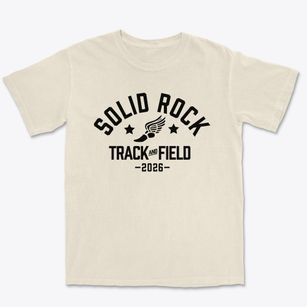 Solid Rock Christian Academy Track and Field Premium Heavyweight T-shirt