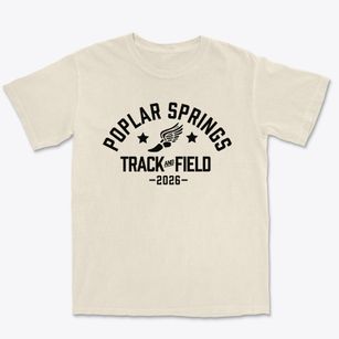 Poplar Springs Elementary School Track and Field Premium Heavyweight T-shirt