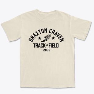 Braxton Craven Middle School Track and Field Premium Heavyweight T-shirt