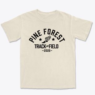 Pine Forest High School Track and Field Premium Heavyweight T-shirt
