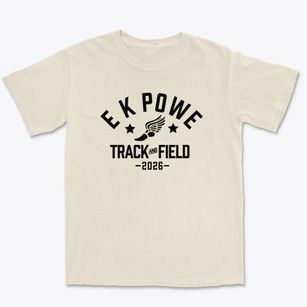 E K Powe Elementary School Track and Field Premium Heavyweight T-shirt
