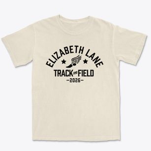 Elizabeth Lane Elementary School Track and Field Premium Heavyweight T-shirt