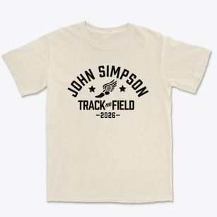 John Simpson Middle School Track and Field Premium Heavyweight T-shirt