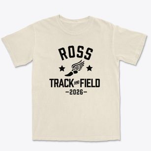Ross High School Track and Field Premium Heavyweight T-shirt