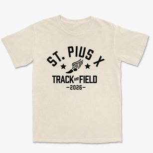 Saint Pius X School Track and Field Premium Heavyweight T-shirt