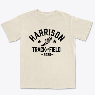 Harrison Elementary School Track and Field Premium Heavyweight T-shirt