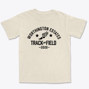 Worthington Estates Elementary School Track and Field Premium Heavyweight T-shirt