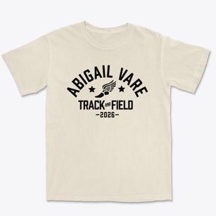 Abigail Vare Elementary School Track and Field Premium Heavyweight T-shirt