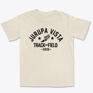 Jurupa Vista Elementary School Track and Field Premium Heavyweight T-shirt