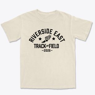 Riverside Elementary East School Track and Field Premium Heavyweight T-shirt