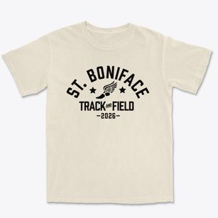 St Boniface Parish Track and Field Premium Heavyweight T-shirt