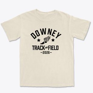 Downey Elementary School Track and Field Premium Heavyweight T-shirt