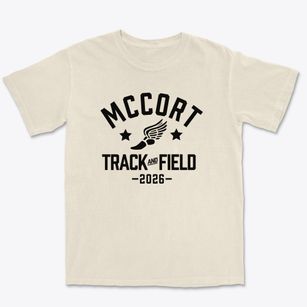 Bishop Mccort High School Track and Field Premium Heavyweight T-shirt