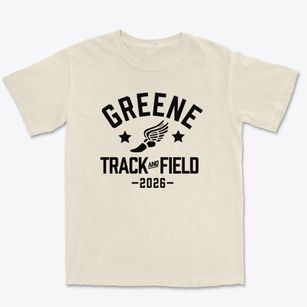 Nathanael Greene Middle School Track and Field Premium Heavyweight T-shirt