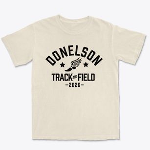 Donelson Middle School Track and Field Premium Heavyweight T-shirt