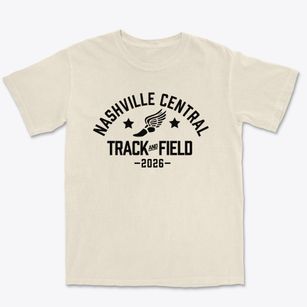Nashville Central Christian Track and Field Premium Heavyweight T-shirt