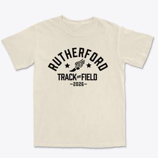 Rutherford Christian Academy Track and Field Premium Heavyweight T-shirt