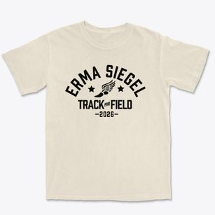 Erma Siegel Elementary School Track and Field Premium Heavyweight T-shirt