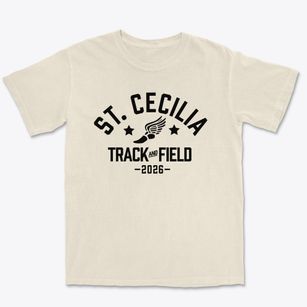 Saint Cecilia School Track and Field Premium Heavyweight T-shirt