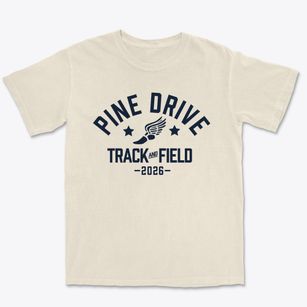 Pine Drive Christian School Track and Field Premium Heavyweight T-shirt
