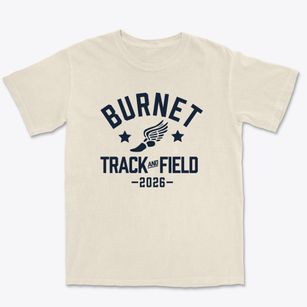 Burnet High School Track and Field Premium Heavyweight T-shirt