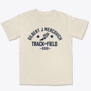 Gilbert J Mercovich Elementary School Track and Field Premium Heavyweight T-shirt
