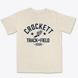 Crockett Elementary School Track and Field Premium Heavyweight T-shirt
