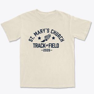 St. Mary's Catholic Church Track and Field Premium Heavyweight T-shirt