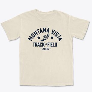 Montana Vista Elementary School Track and Field Premium Heavyweight T-shirt