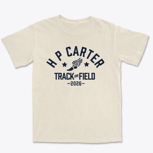 H P Carter Career Center Track and Field Premium Heavyweight T-shirt